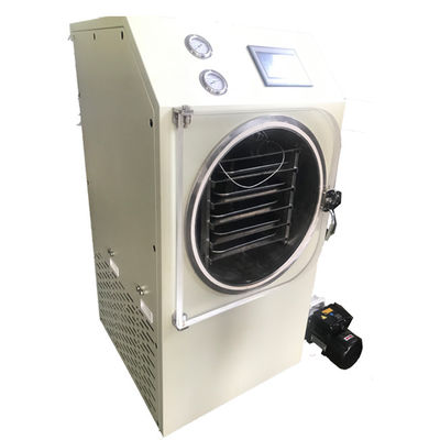 China Tragen elektrische Heizung Mini Freeze Dryers 834x700x1300mm Früchte, die in der kalten Falle errichtet wird fournisseur